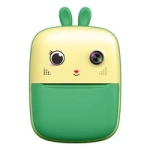 Mini drukarka termiczna dla dzieci z aparatem fotograficznym i kamerą - zielona