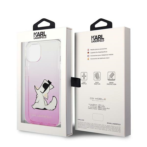 Etui KARL LAGERFELD Apple iPhone 14 Plus Choupette Fun Różowy Hardcase