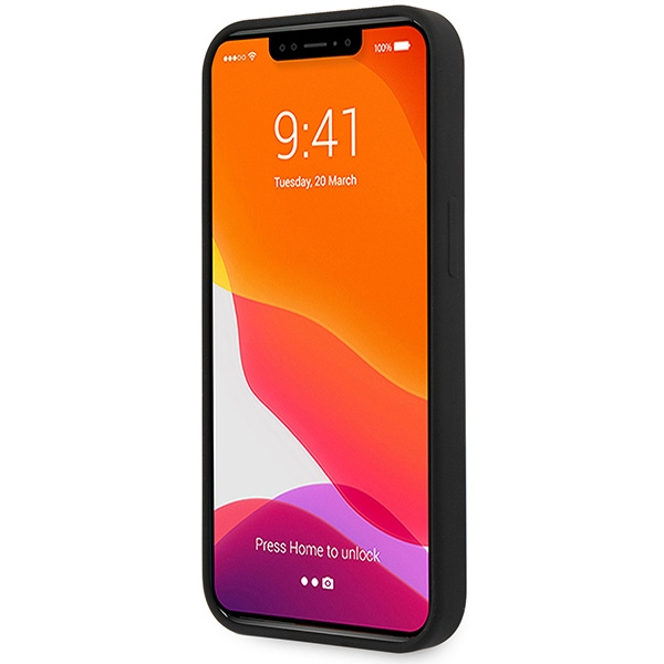 Etui Guess Guhcp13mlslmgbk iPhone 13 6,1" Black/czarny Hardcase Silicone Script Gold Logo Case