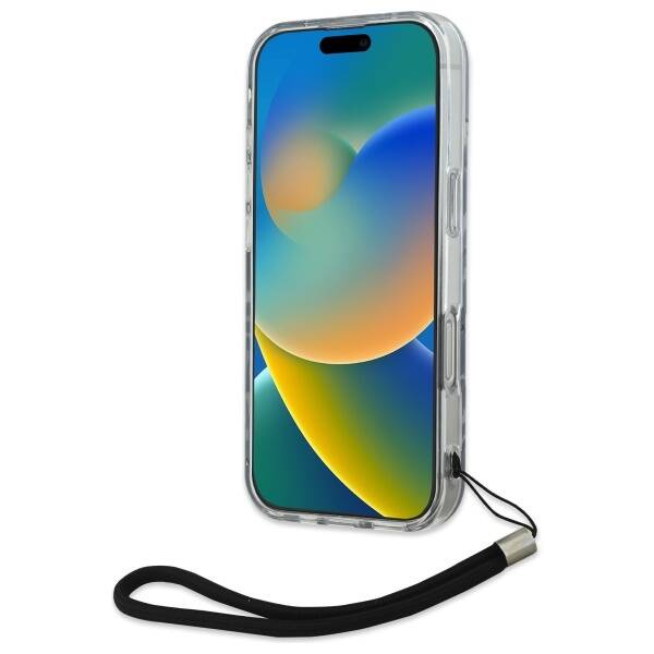 Etui Karl Lagerfeld iPhone 16 Pro Max 6.9" fioletowy/purple Zebra With Cord