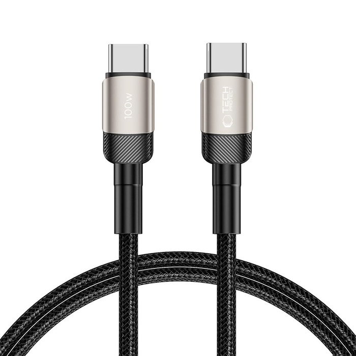 Tech-protect Ultraboost Evo USB-C Cable Pd100w/5a 100cm Titanium