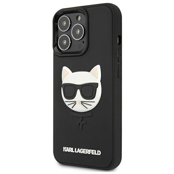 Etui KARL LAGERFELD Apple iPhone 13 Pro Max 3D Rubber Choupette Czarny Hardcase