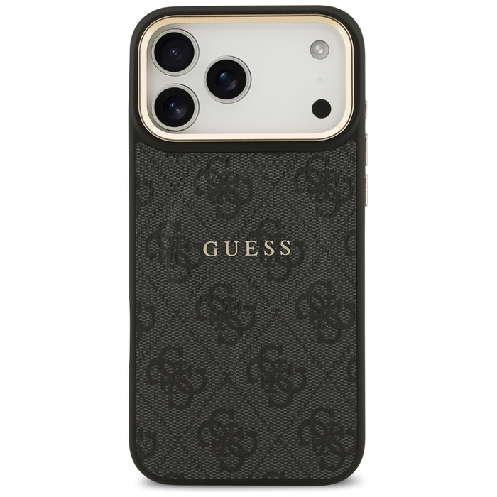 Etui Guess 4G PU Classic Logo MagSafe do iPhone 17 Pro Max czarny