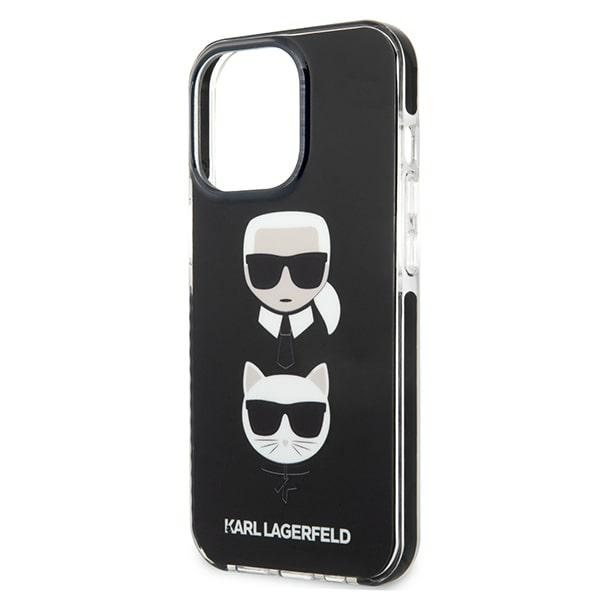 Etui KARL LAGERFELD Apple iPhone 13 Pro Karl&Choupette Head Czarny Hardcase