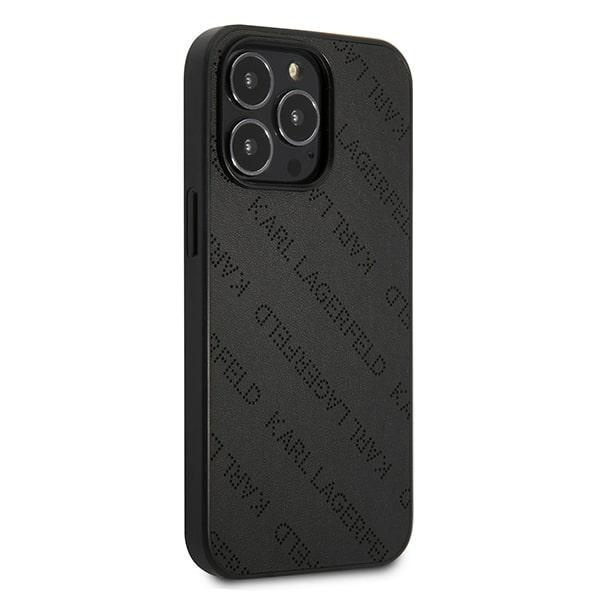 Karl Lagerfeld KLHCP13LPTLK iPhone 13 Pro 6,1" hardcase czarny/black Perforated Allover