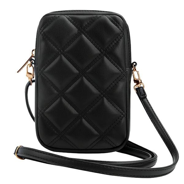 Guess Torebka GUWBZPSQSSGK czarny/black Zip Quilted 4G