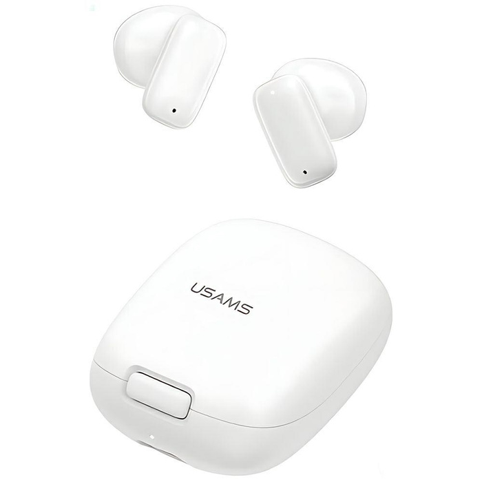 USAMS Słuchawki Bluetooth 5.3 TWS ID Series bezprzewodowe biały/white BHUID02 (ID25)
