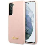 Etui Guess GUHCS23MLSLMGPP S23 Plus S916 różowy/pink hardcase Silicone Script Metal Logo