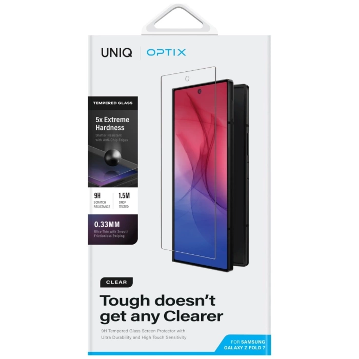 Szkło hartowane UNIQ Samsung Galaxy Z Fold 7 Optix Clear