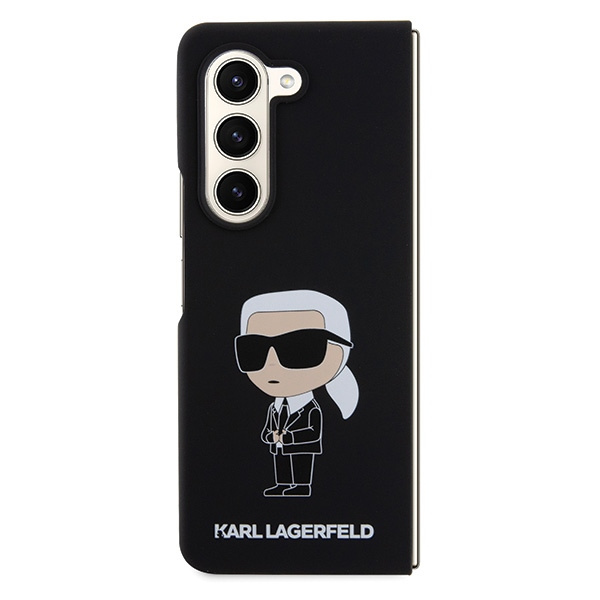 Etui Karl Lagerfeld KLHCZFD5SNIKBCK Galaxy Z Fold 5 hardcase czarny/black Silicone Ikonik
