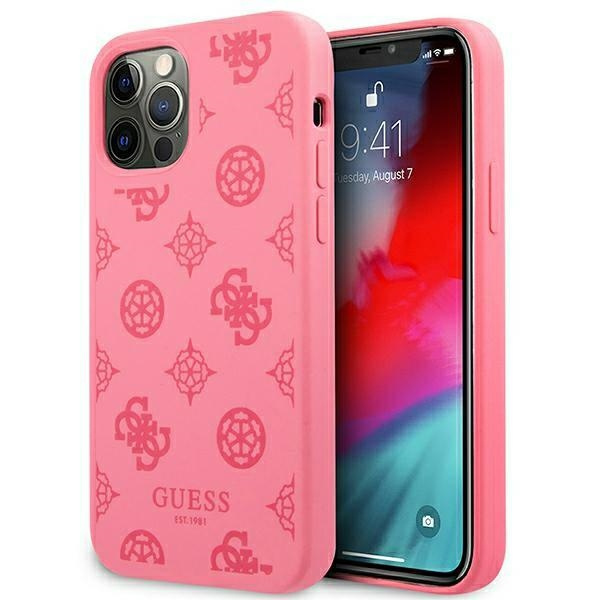 Etui GUESS Apple iPhone 12 Pro Max Peony Collection Fuksja Hardcase