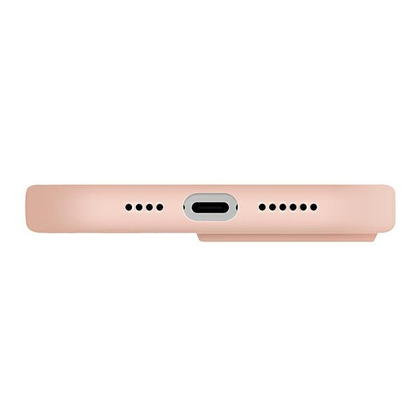 UNIQ etui Lino Hue iPhone 14 Plus 6,7" Magclick Charging różowy/blush pink