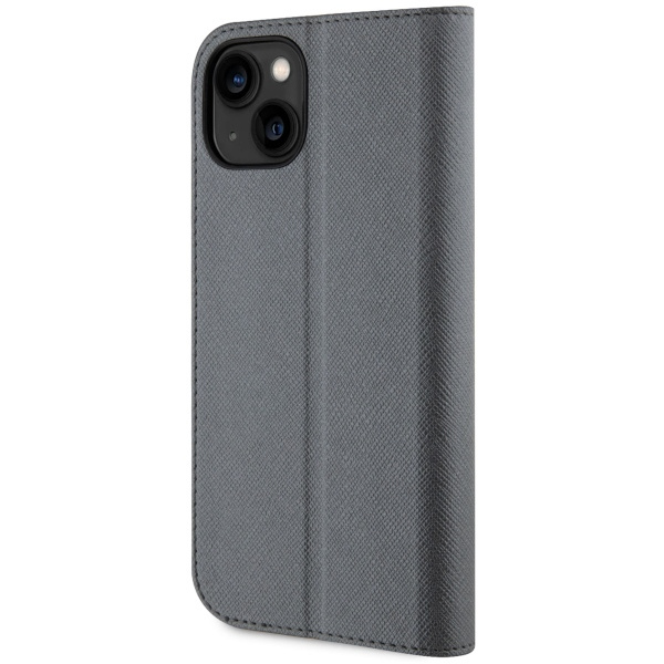 Etui Karl Lagerfeld KLBKP14SSANKCPG iPhone 14 6.1" bookcase srebrny/silver Saffiano Karl & Choupette Case