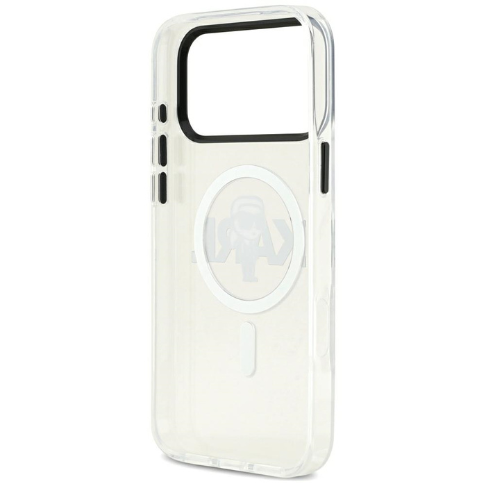 Etui Karl Lagerfeld IML Karl Sketch Logo MagSafe do iPhone 17 Pro Max przezroczysty