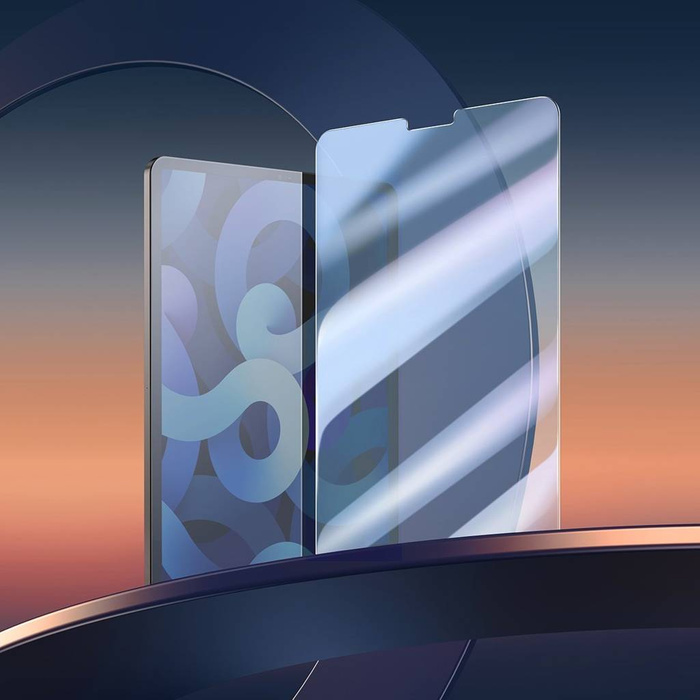 Baseus 2x Full-glass film 0,3mm folia do iPad Pro 12.9'' 2021 (5 gen.) / 2020 (4 gen.) / 2018 (3 gen.) z zestawem montażowym