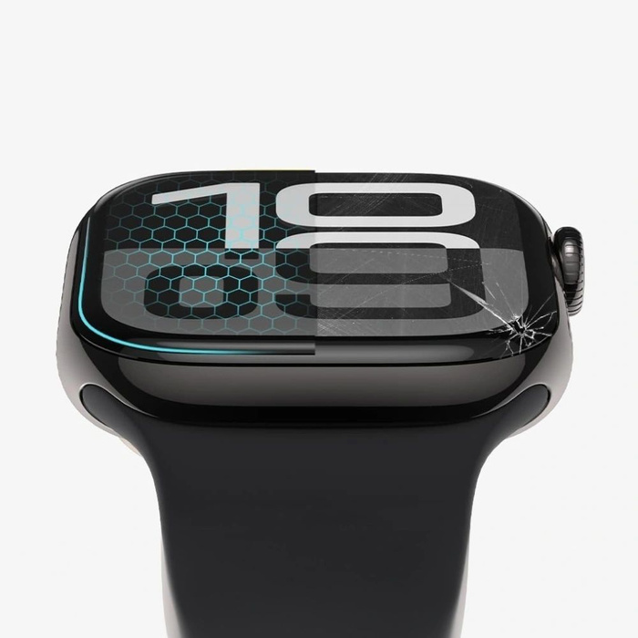 SZKŁO HYBRYDOWE TECH-PROTECT APPLE WATCH 10 (42 MM) GLASS FLEX+ 2-PACK CZARNE