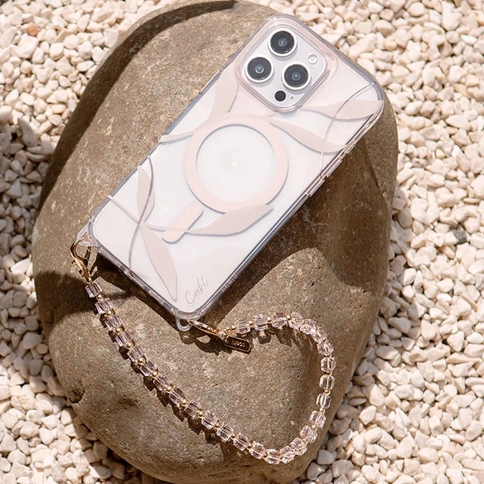 Zawieszka UNIQ Coehl Candy Gem Handstrap uniwersalny sznurek do telefonu na rękę - różowa