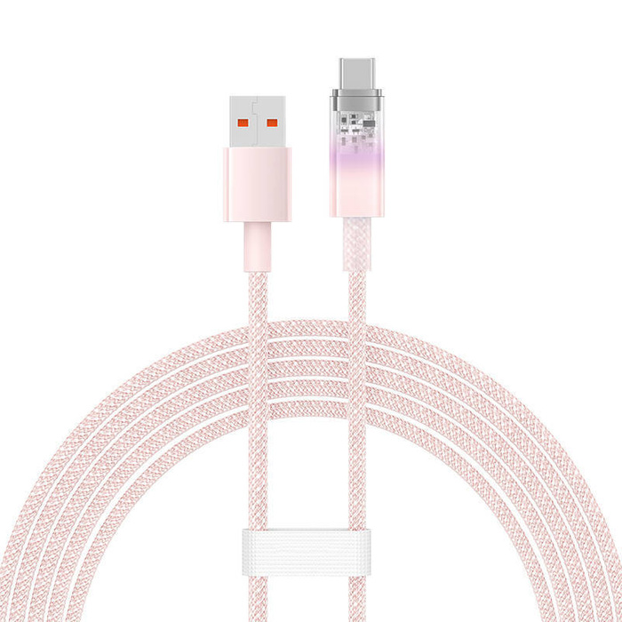 Kabel szybkiego ładowania Baseus USB do USB-C 6A,1m (Różowy)