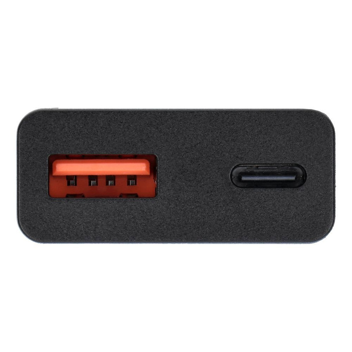 Ładowarka sieciowa do telefonu Blue Star Slim GaN 1x Typ C + 1x USB A QC4.0 PD 3A 25W TFK-SC-25WAC czarna