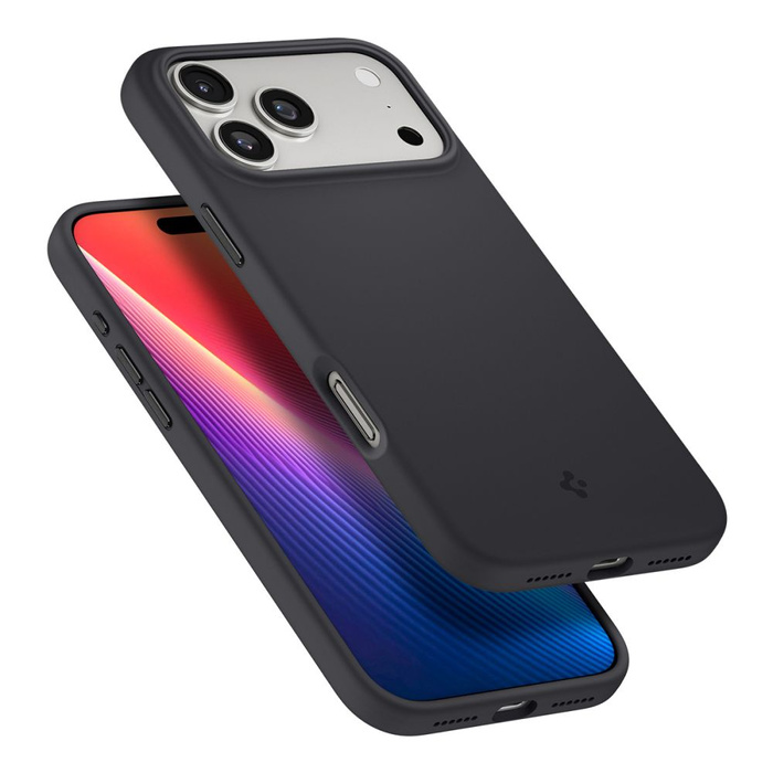 ETUI SPIGEN IPHONE 17 PRO SILICONE FIT MAG MAGSAFE BLACK