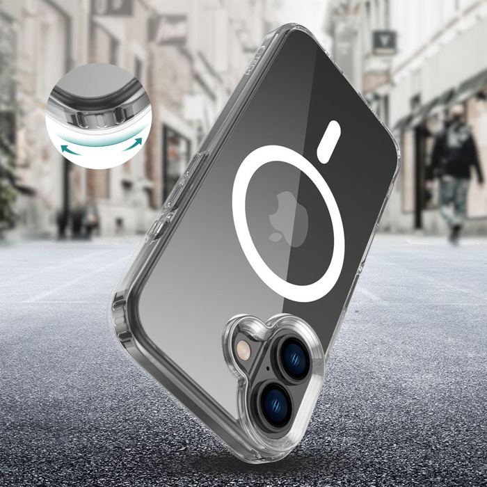 Etui TECH-PROTECT FLEXAIR HYBRID MAGSAFE IPHONE 16 CLEAR