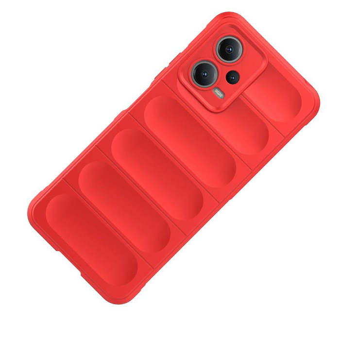 Etui Magic Shield Case etui do Xiaomi Redmi Note 12 5G / Poco X5 5G elastyczny pancerny pokrowiec czerwone Case