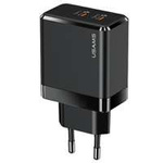USAMS Ład. siec. 2xUSB-C T54 40W (only head) PD Fast Charging czarny/black CC172TC01 (US-CC172)