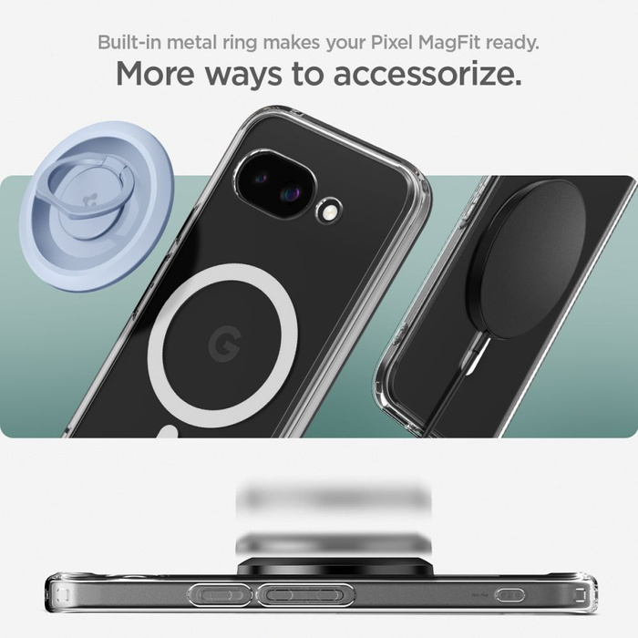 ETUI SPIGEN GOOGLE PIXEL 9A ULTRA HYBRID MAG MAGSAFE CLEAR/WHITE