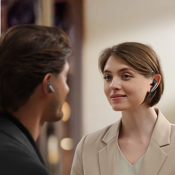 Słuchawki Joyroom Funpods JR-FN1 bezprzewodowe douszne TWS Bluetooth 5.4 ANC ENC - czarne