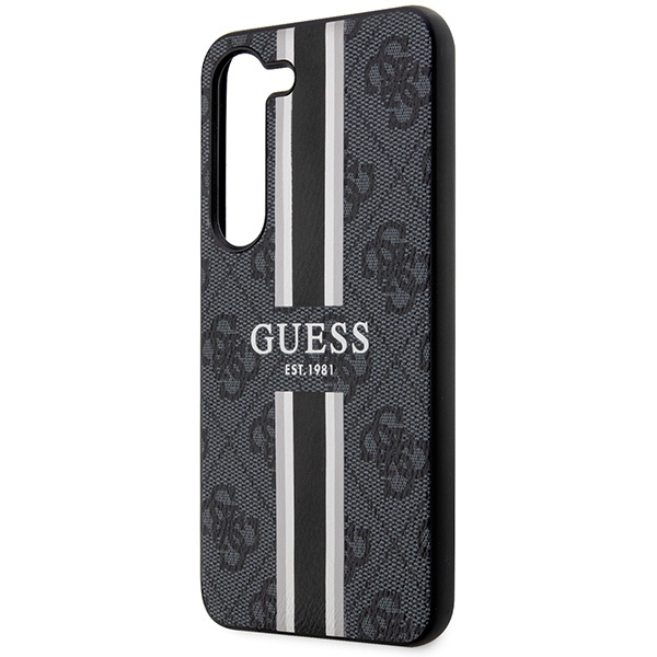 Etui Guess GUHCS23SP4RPSK S23 S911 czarny/black hardcase 4G Printed Stripe Case