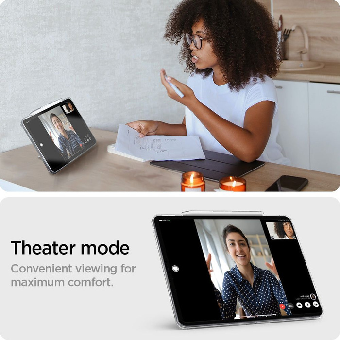 Etui Spigen Airskin Hybrid S iPad Pro 4/5/6 12.9 2020/2021/2022 Crystal Clear Case