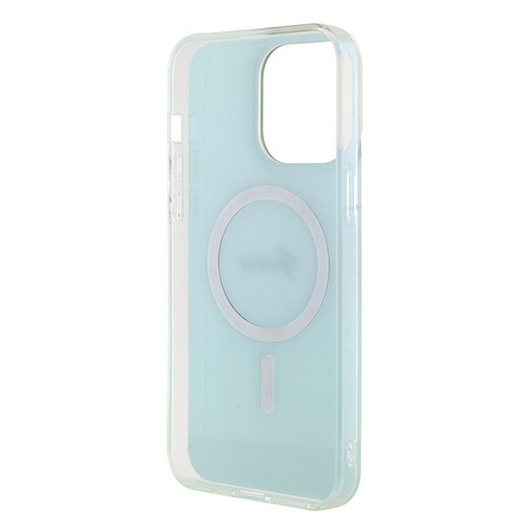 Etui Guess GUHMP15XHITSQ iPhone 15 Pro Max turkusowy/turquoise hardcase IML Iridescent MagSafe Case