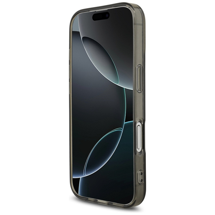 Etui AMG Double Layer Transparent        Smocked MagSafe do iPhone 17 czarny