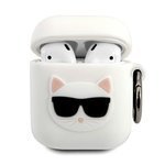 Etui KARL LAGERFELD Apple AirPods Silicone Choupette Biały Case