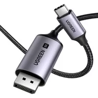 Kabel Ugreen CM556 ze złączami USB-C i DisplayPort 8K o długości 2 m - szary
