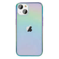 Kingxbar Nebula Series etui pokrowiec do iPhone 13 kolorowa gradientowa obudowa tęczowy fioletowy