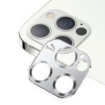 Szkło Hartowane USAMS Apple iPhone 12 Pro Max Camera Lens Glass Metal Srebrny Ochrona Aparatu Glass