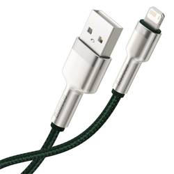 Baseus Cafule Metal Data kabel USB - Lightning 2,4 A 1 m zielony (CALJK-A06)