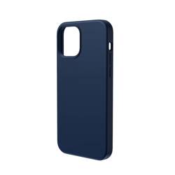 Baseus Liquid Silica Gel Magnetic Case elastyczne silikonowe etui pokrowiec iPhone 12 mini niebieski (WIAPIPH54N-YC03) (kompatybilny z MagSafe)