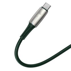Baseus Water Drop kabel USB - USB Typ C 66 W (11 V / 6 A) Huawei SuperCharge SCP 1 m zielony (CATSD-M06)