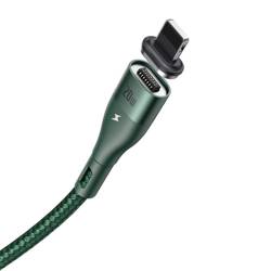 Baseus Zinc magnetyczny kabel USB Typ C - Lightning Power Delivery 20 W 2 m zielony (CATLXC-A06)