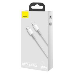 Baseus kabel USB Typ C - USB Typ C szybkie ładowanie Power Delivery Quick Charge 100 W 5 A 2 m biały (CATGD-A02)