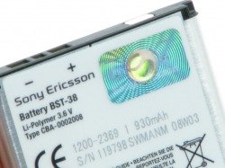 Bateria SONY ERICSSON BST-38 C902 C905 K850I K770I