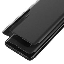 Eco Leather View Case elegancki futerał etui z klapką i funkcją podstawki Xiaomi Redmi Note 11T 5G / Redmi Note 11S 5G / Poco M4 Pro 5G  czarny