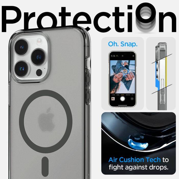 Etui Case Spigen Ultra Hybrid Mag Magsafe iPhone 14 Pro Frost Black Case
