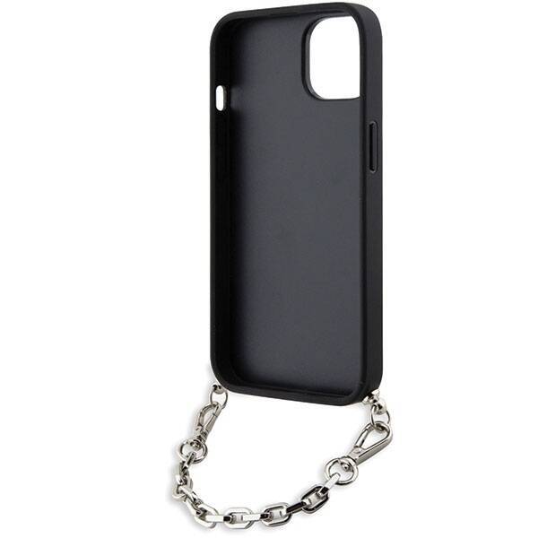 Etui Karl Lagerfeld KLHCP14SSACKLHPG iPhone 14 6.1" srebrny/silver hardcase Saffiano Monogram Chain Case