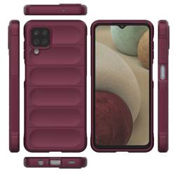 Magic Shield Case etui do Samsung Galaxy A12 elastyczny pancerny pokrowiec burgundowy