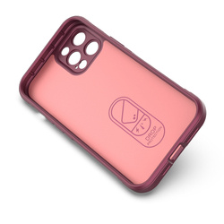 Magic Shield Case etui do iPhone 12 Pro Max elastyczny pancerny pokrowiec burgundowy