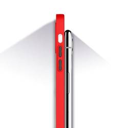 Milky Case silikonowe elastyczne półprzezroczyste etui do Samsung Galaxy A21S czerwony