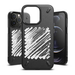 Ringke Onyx Design wytrzymałe etui pokrowiec iPhone 13 Pro czarny (Paint) (OD551E229)